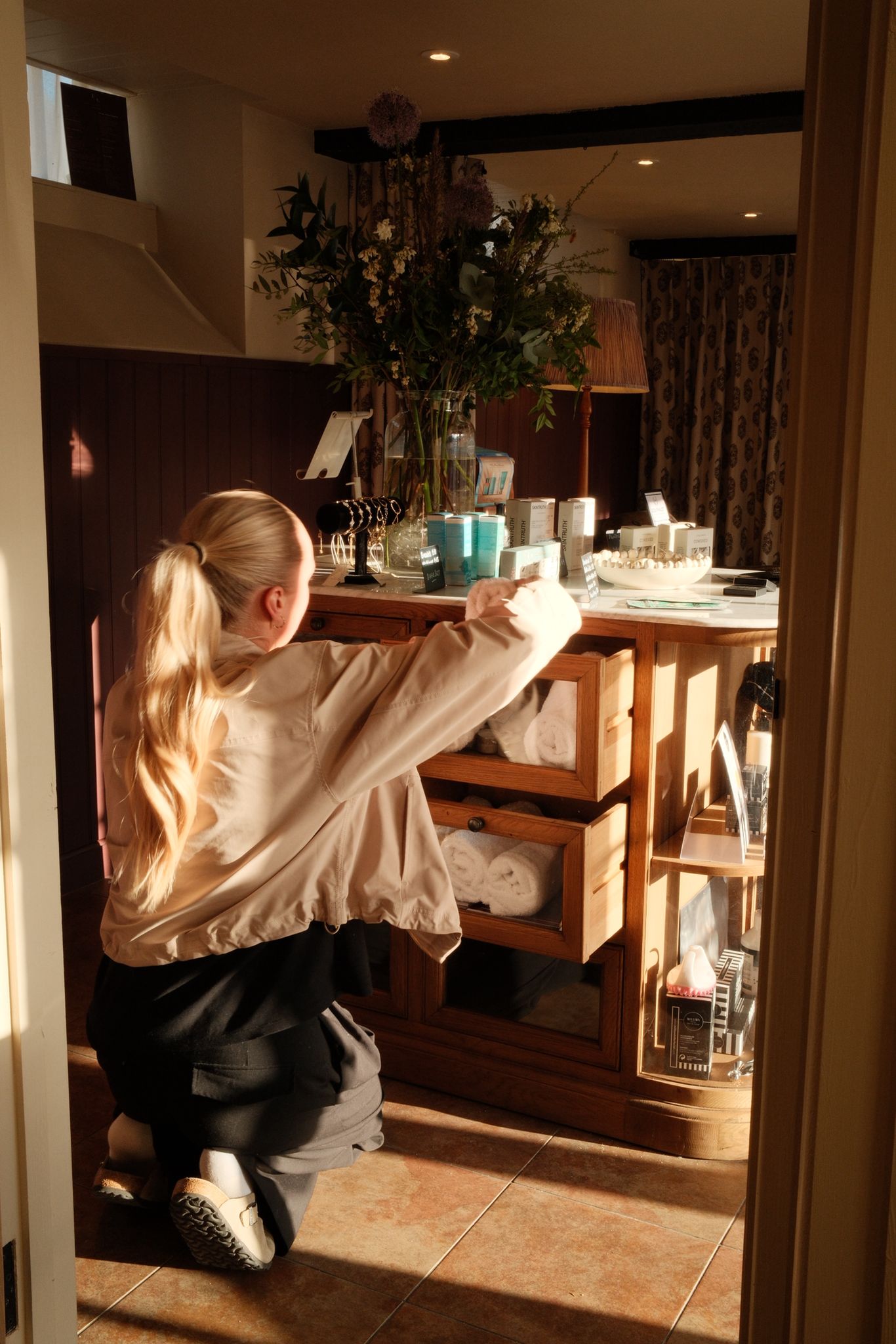 The Face Lab Cotswolds styling cabinet